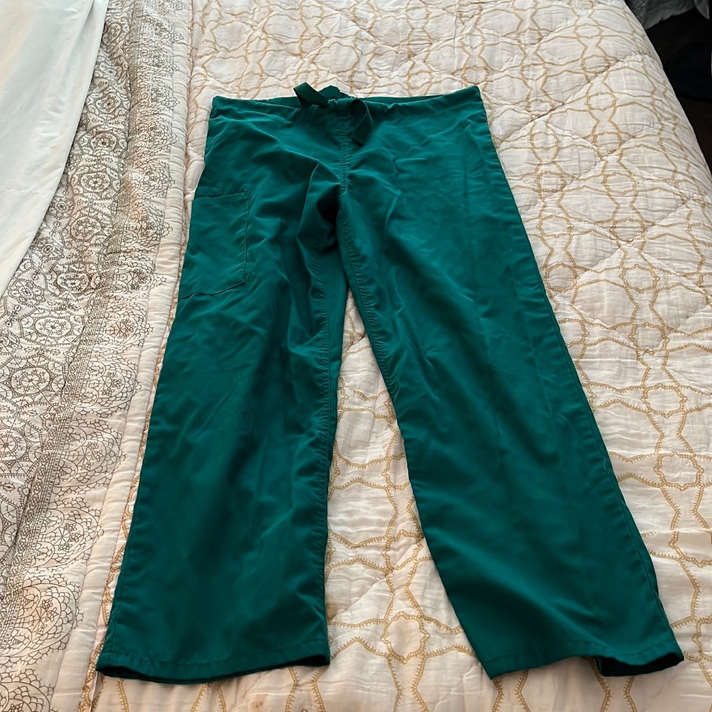 Cherokee Drawstring Hunter Green Scrubs